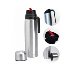 GENERICO - X2 Termo Matero Media Manija 1 Litro Pico Cebador Acero Inox