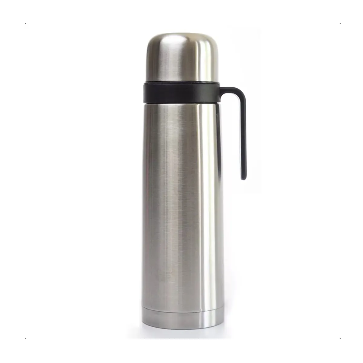 GENERICO - X2 Termo Matero Media Manija 1 Litro Pico Cebador Acero Inox