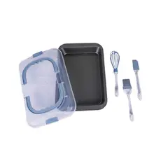 DAY - Molde Repostero Tapa y 3 Accesorios 24x35x4 cm