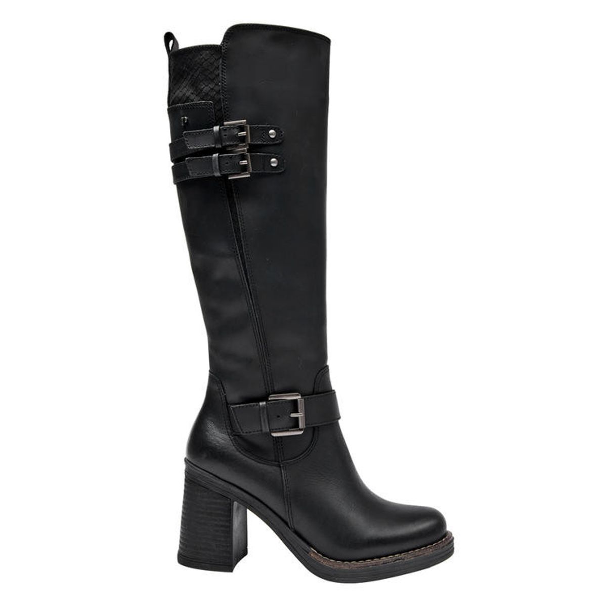 POLLINI - Bota Casual Mujer Negro Pollini