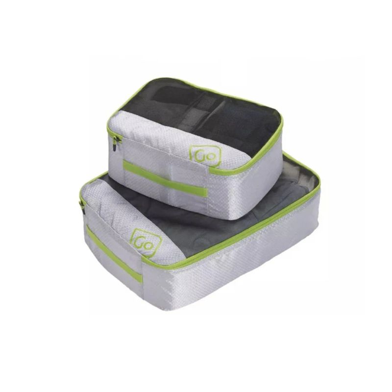 GO TRAVEL - ORGANIZADOR DE EQUIPAJE 2 PIEZAS GRAN CAPACIDAD VERDE