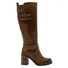 POLLINI - Bota Casual Mujer Marrón claro