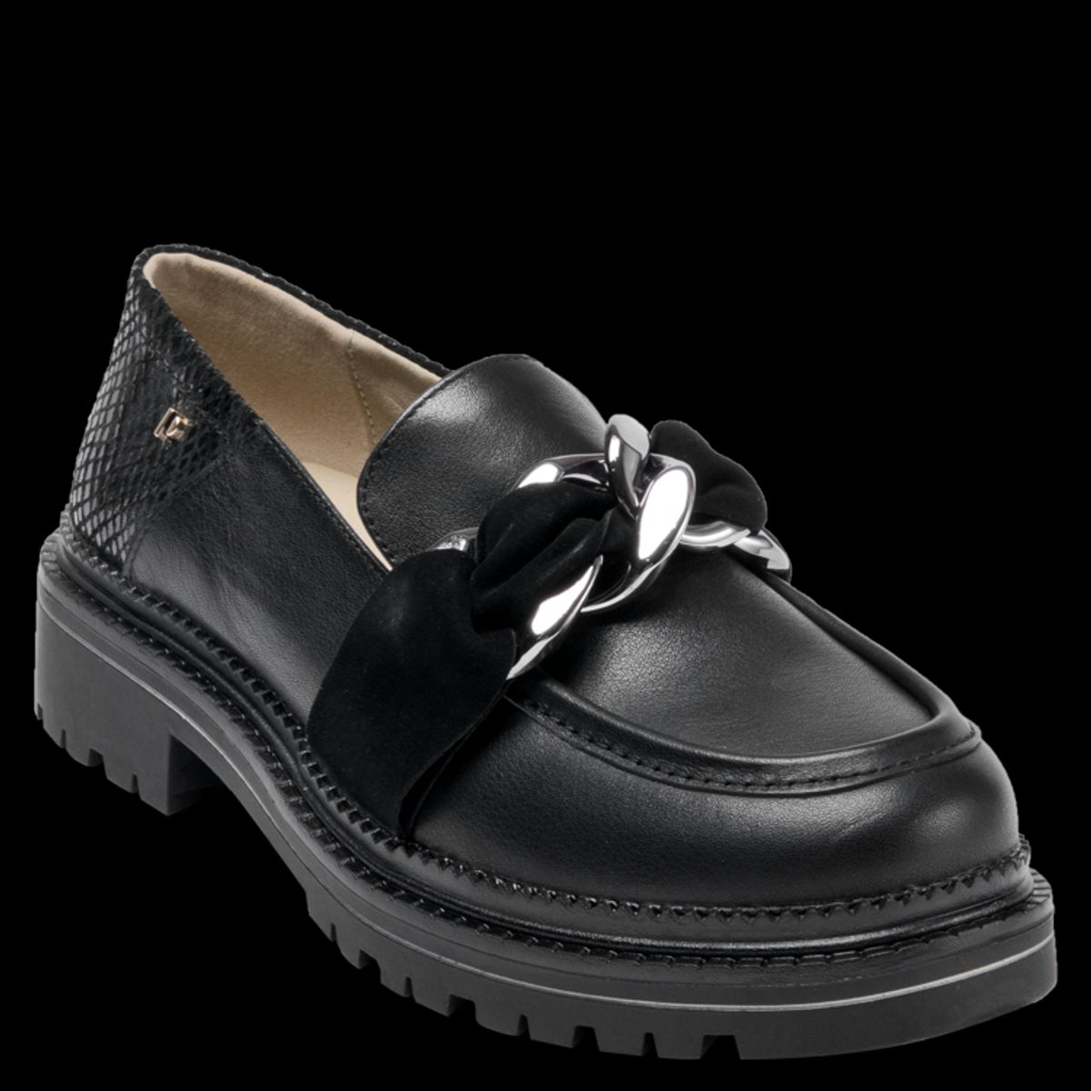 POLLINI - Zapato Casual Mujer Negro Pollini