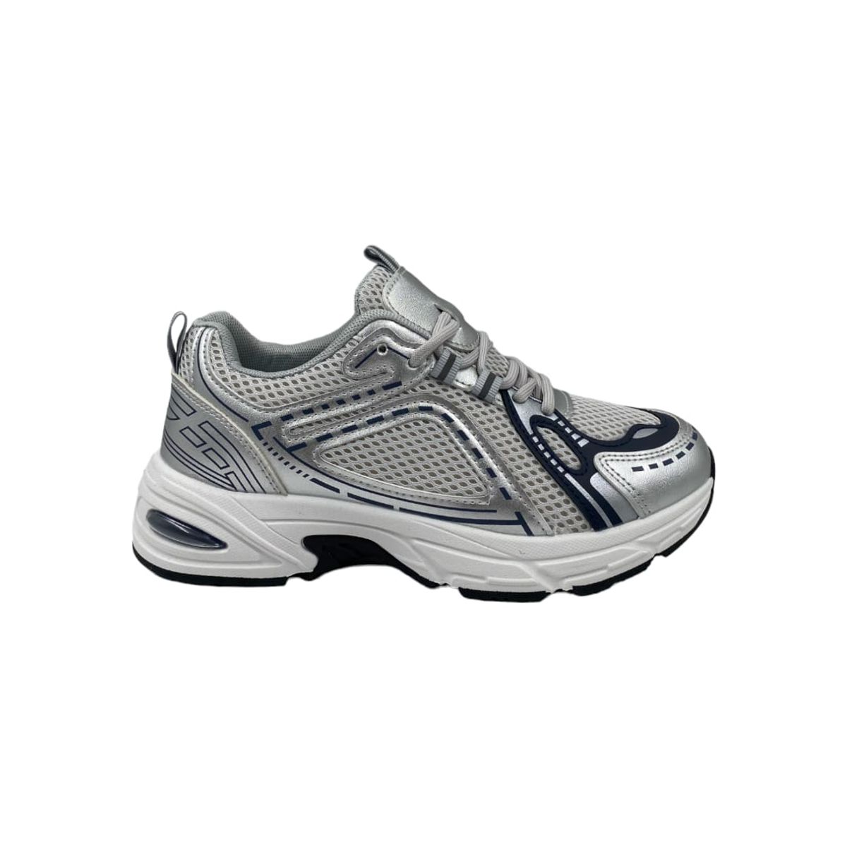 HERIEL - Zapatilla Gris Plataforma Mujer