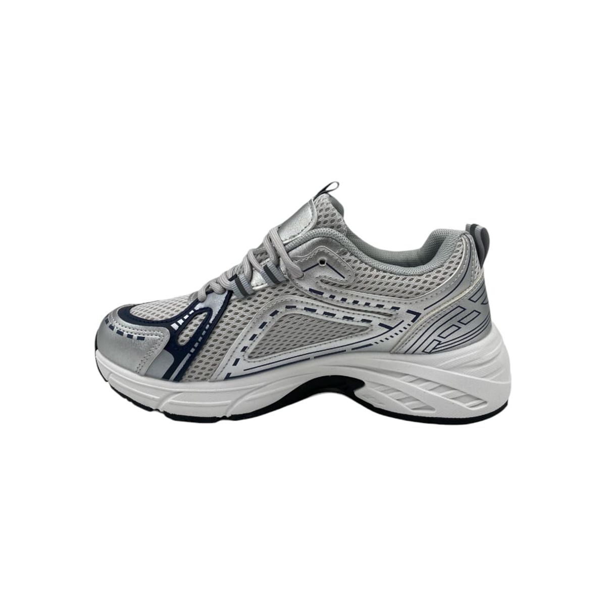 HERIEL - Zapatilla Gris Plataforma Mujer