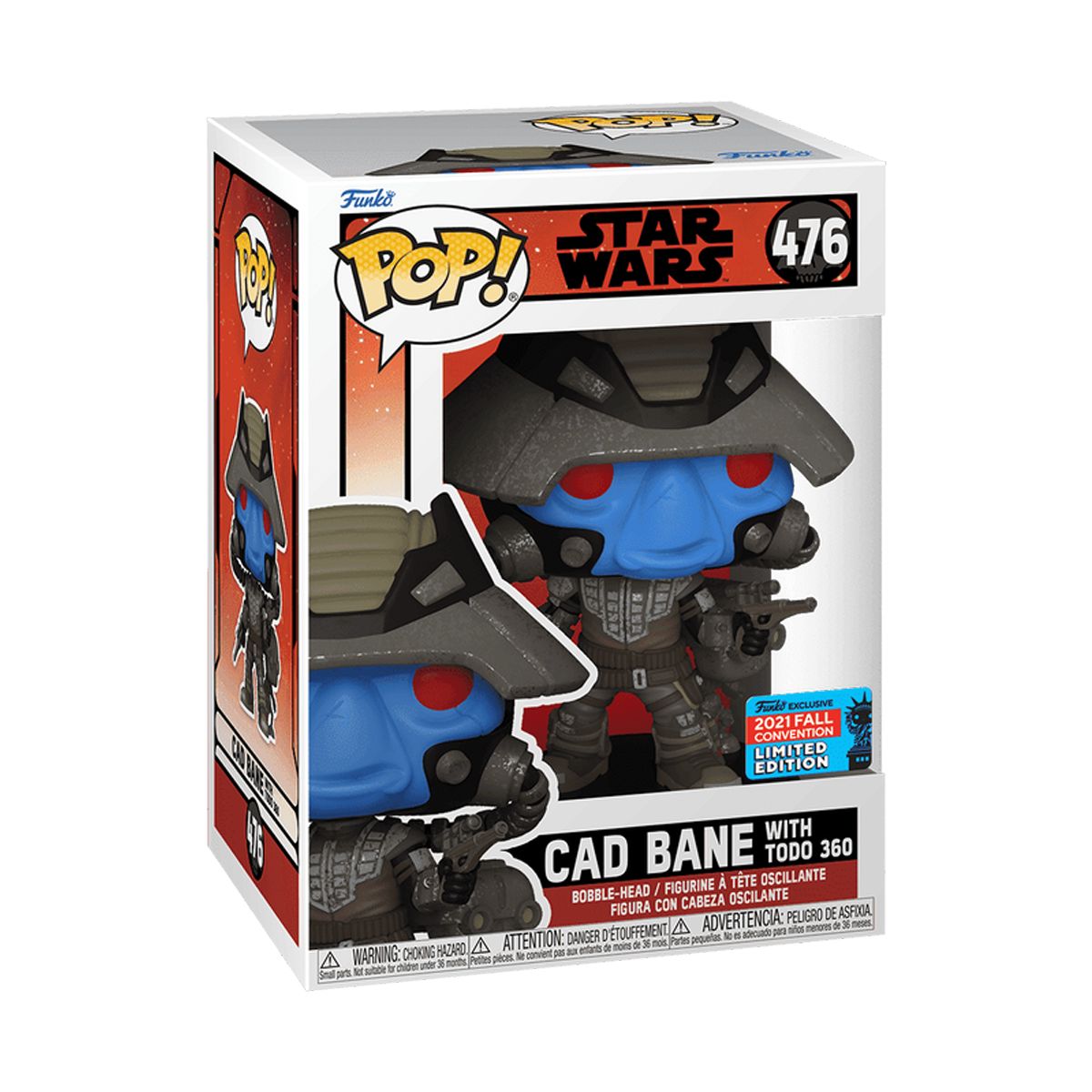 FUNKO - Funko Pop!: Bad Batch - Cad Bane With Todo 360 #476