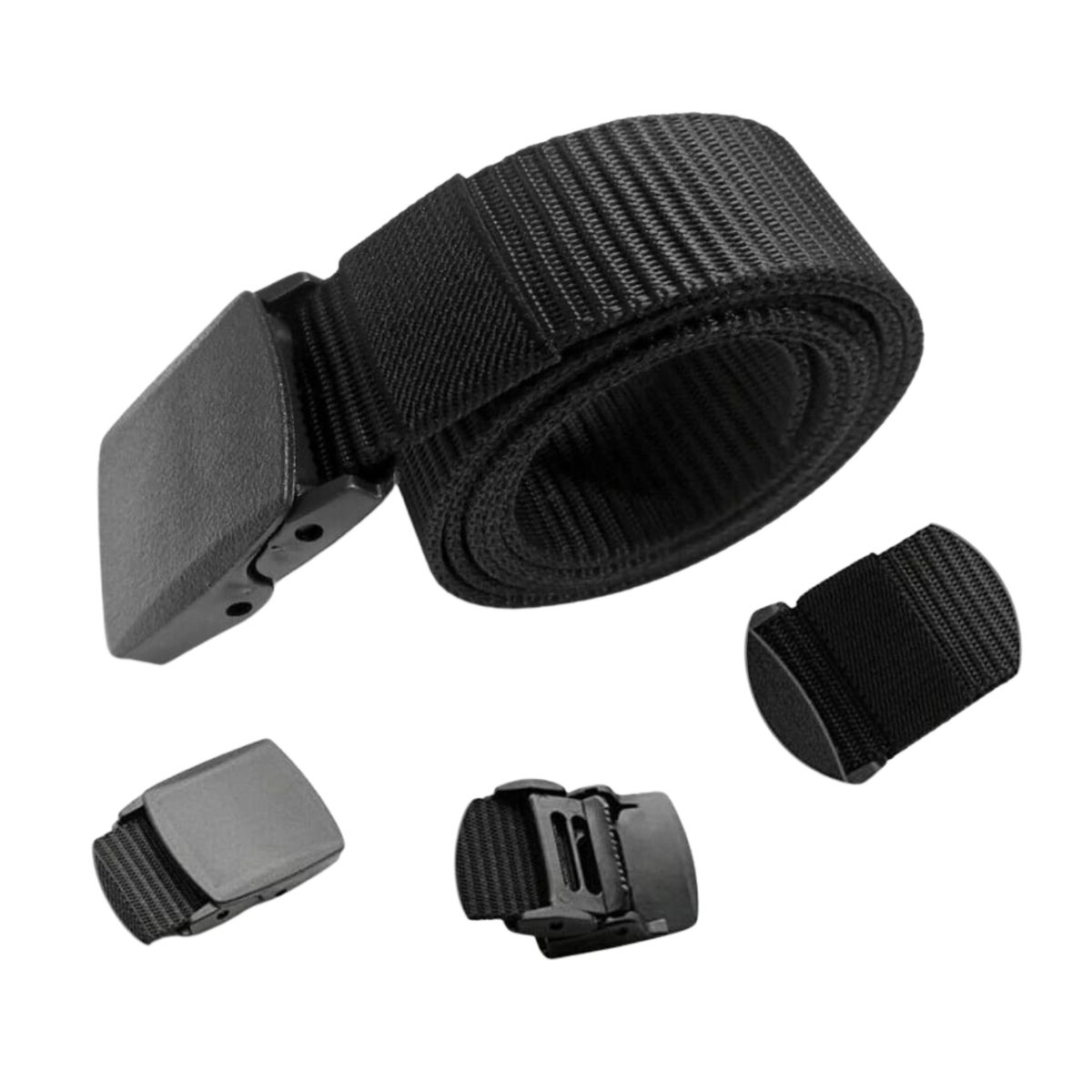 EKOL TACTICA MILITAR - Cinturón Nylon Lona Táctico Ajustable Hebilla De Plastico
