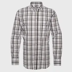 KOTTING - Camisa Fantasia Premium Manga Larga Boton Cuello Blanco