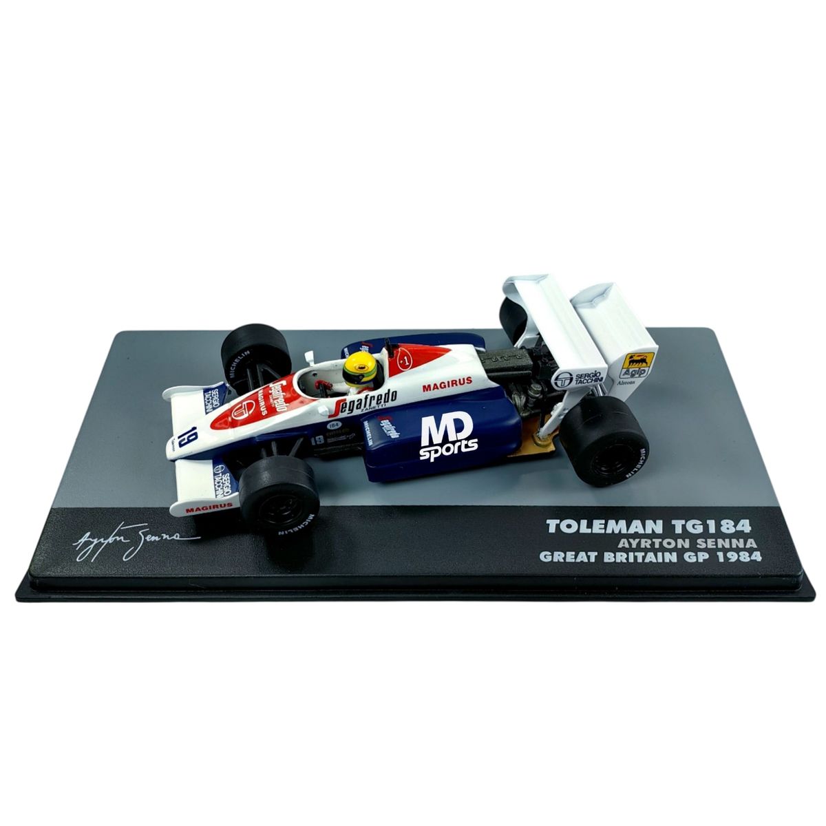 FORMULA 1 - Auto Formula 1 Toleman TG184 1984 #1 Ayrton Senna Ixo 1:43
