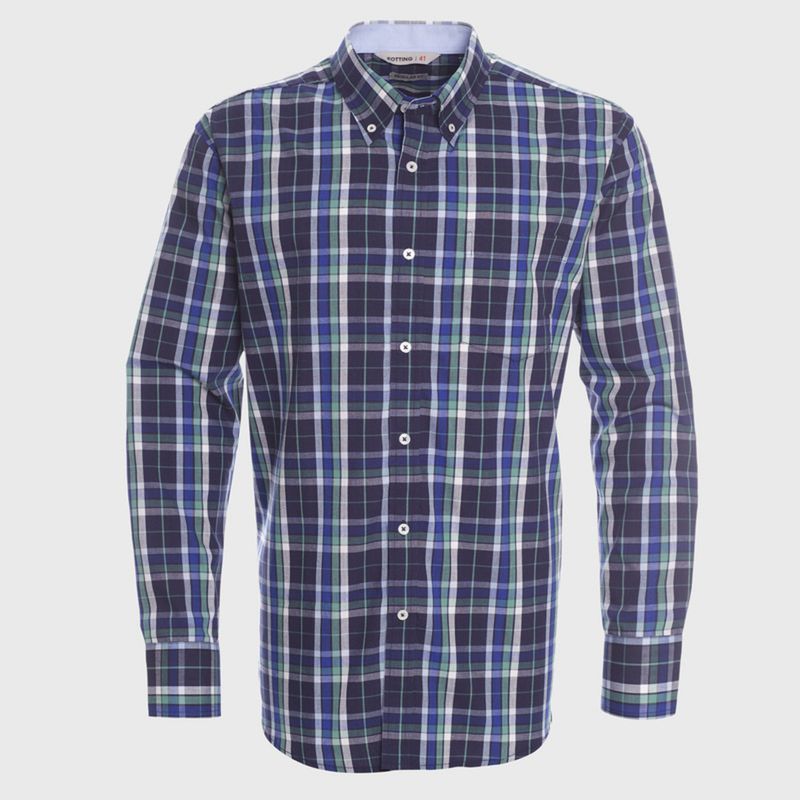 KOTTING - Camisa Manga Larga Fantasia Premium Regular Fit KOTTING