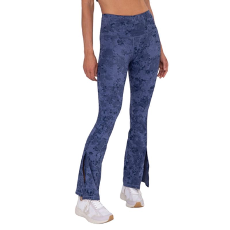 CAPRICHOSA - Calzas azules estampadas tipo flare
