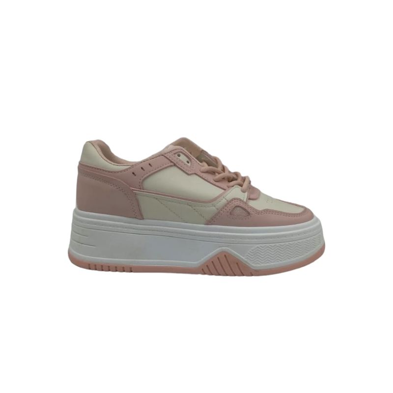 HERIEL - Zapatilla Rosa Plataforma Mujer