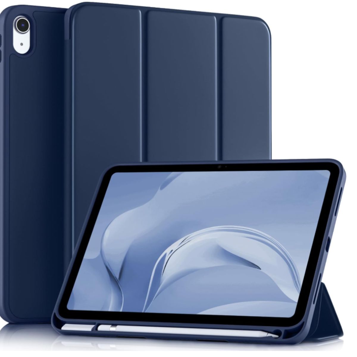 GENERICO - Carcasa Smart Cover Ranura Para iPad A16 11th 2025 Azul