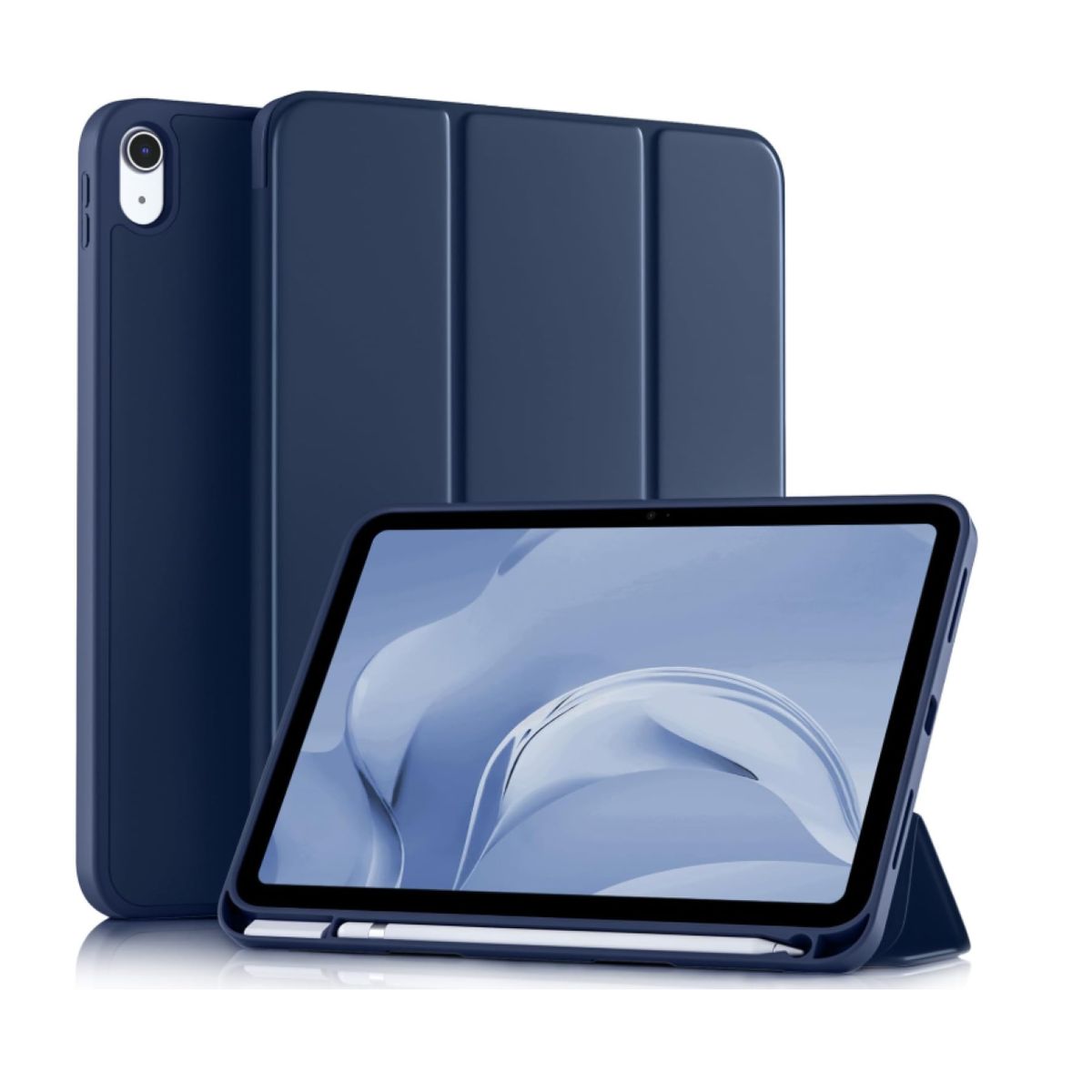 GENERICO - Carcasa Smart Cover Ranura Para iPad A16 11th 2025 Azul