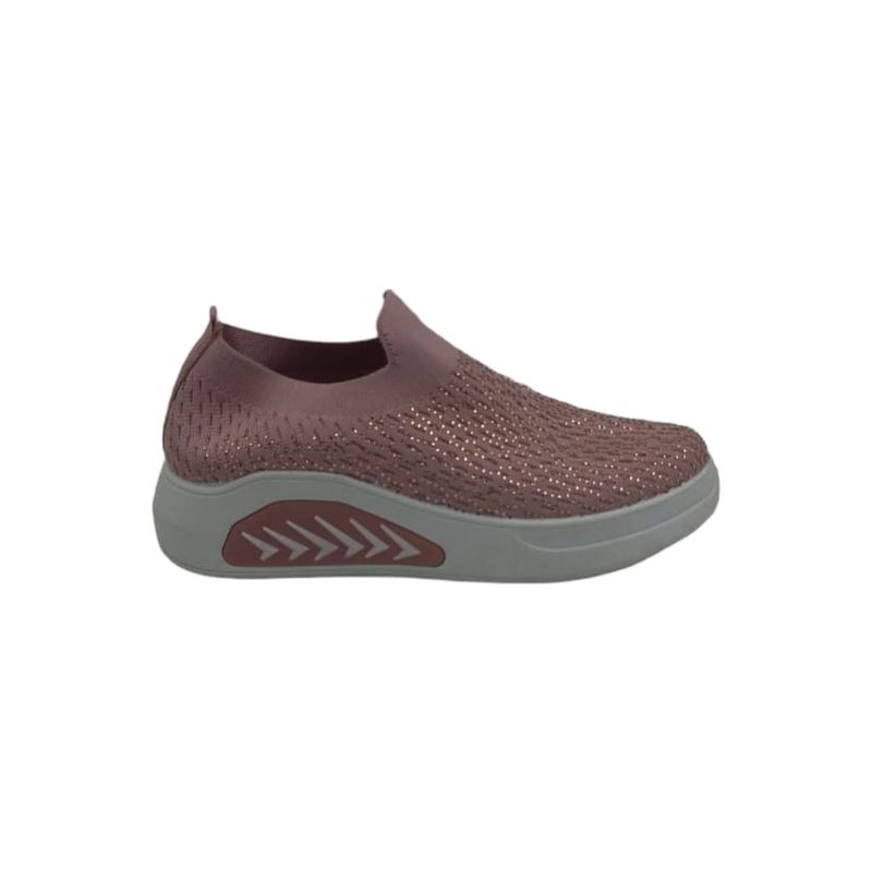 HERIEL - Zapatilla Rosa Textil Mujer