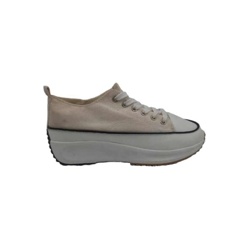 HERIEL - Zapatilla Beige Plataforma Mujer