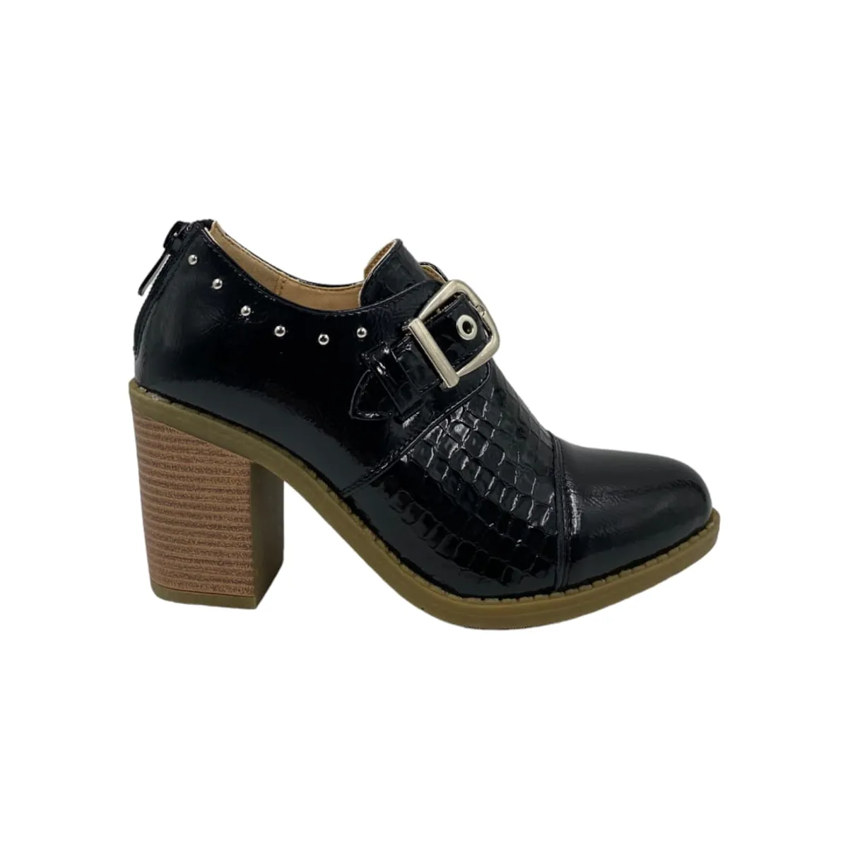 HERIEL - Botín Negro Taco Mujer