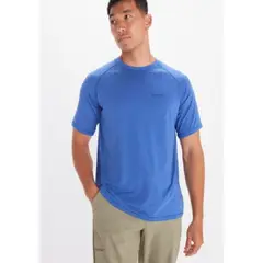 MARMOT - Polera Hombre Windridge Ss Azul