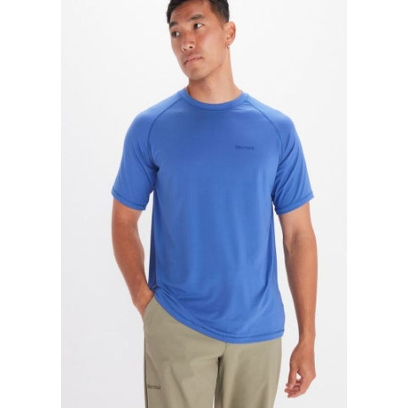 MARMOT - Polera Hombre Marmot Windridge Ss Azul