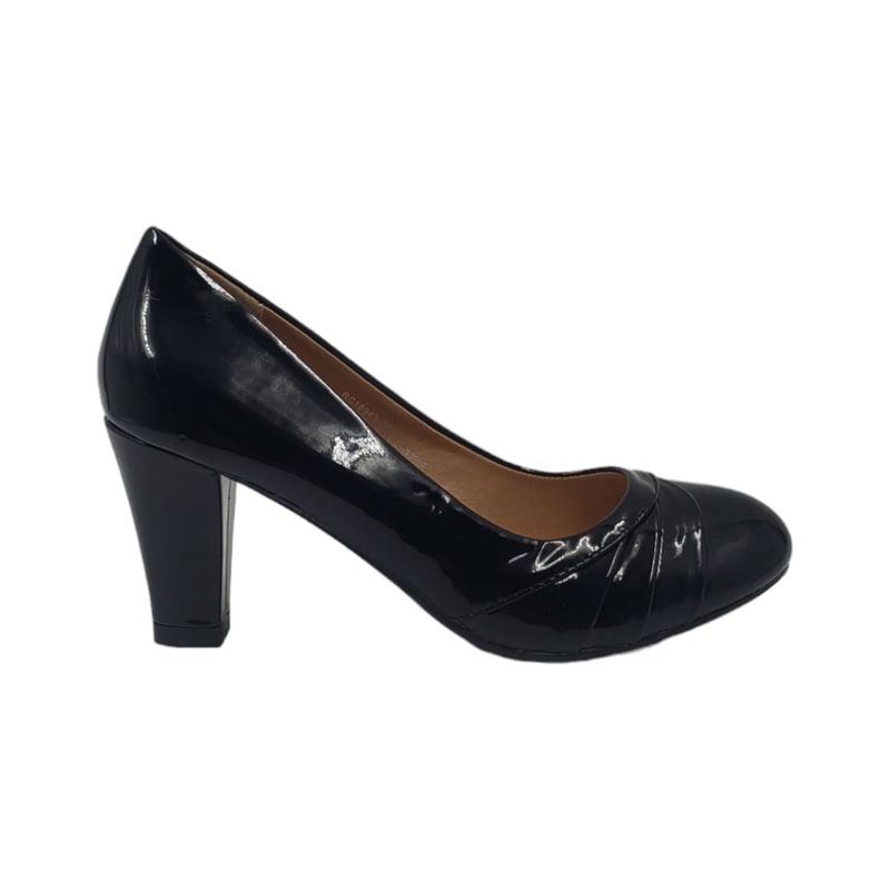 HERIEL - Zapato Negro Taco Charol