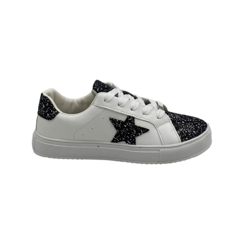 HERIEL - Zapatilla Blanca Glitter Estrella