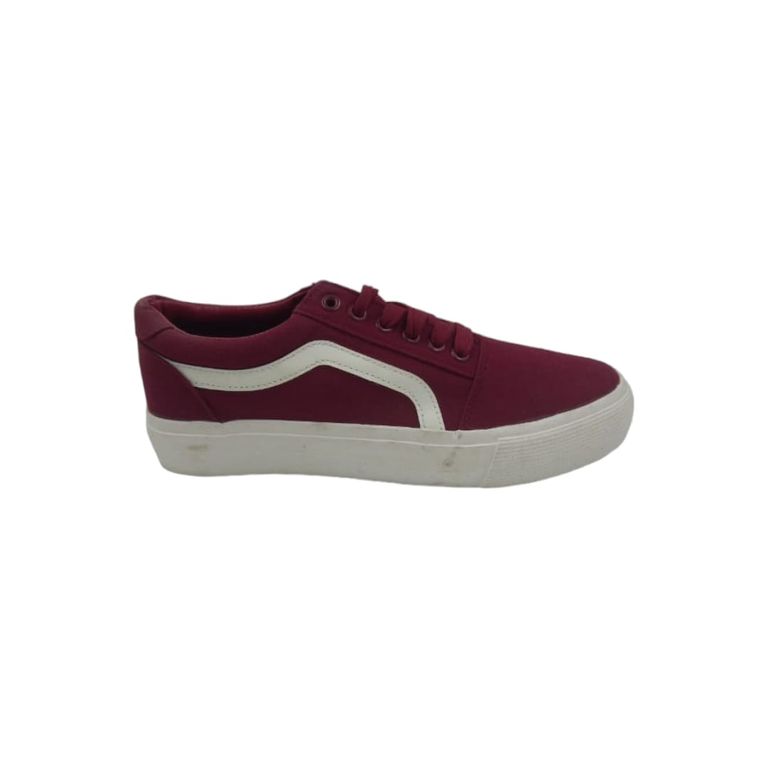 Zapatilla Burdeos Plataforma Hombre
