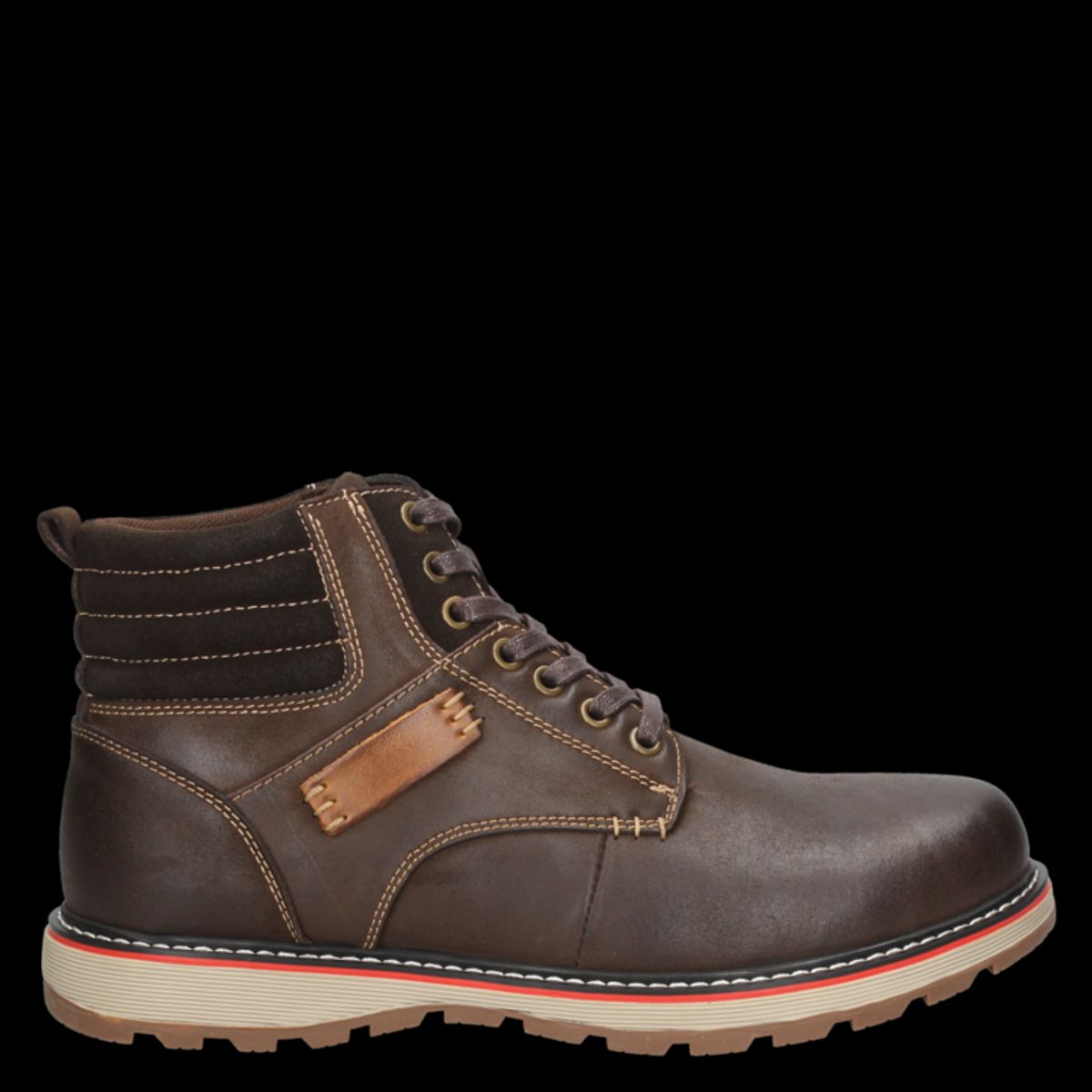 PLUMA - Botin Casual Hombre Marrón Pluma