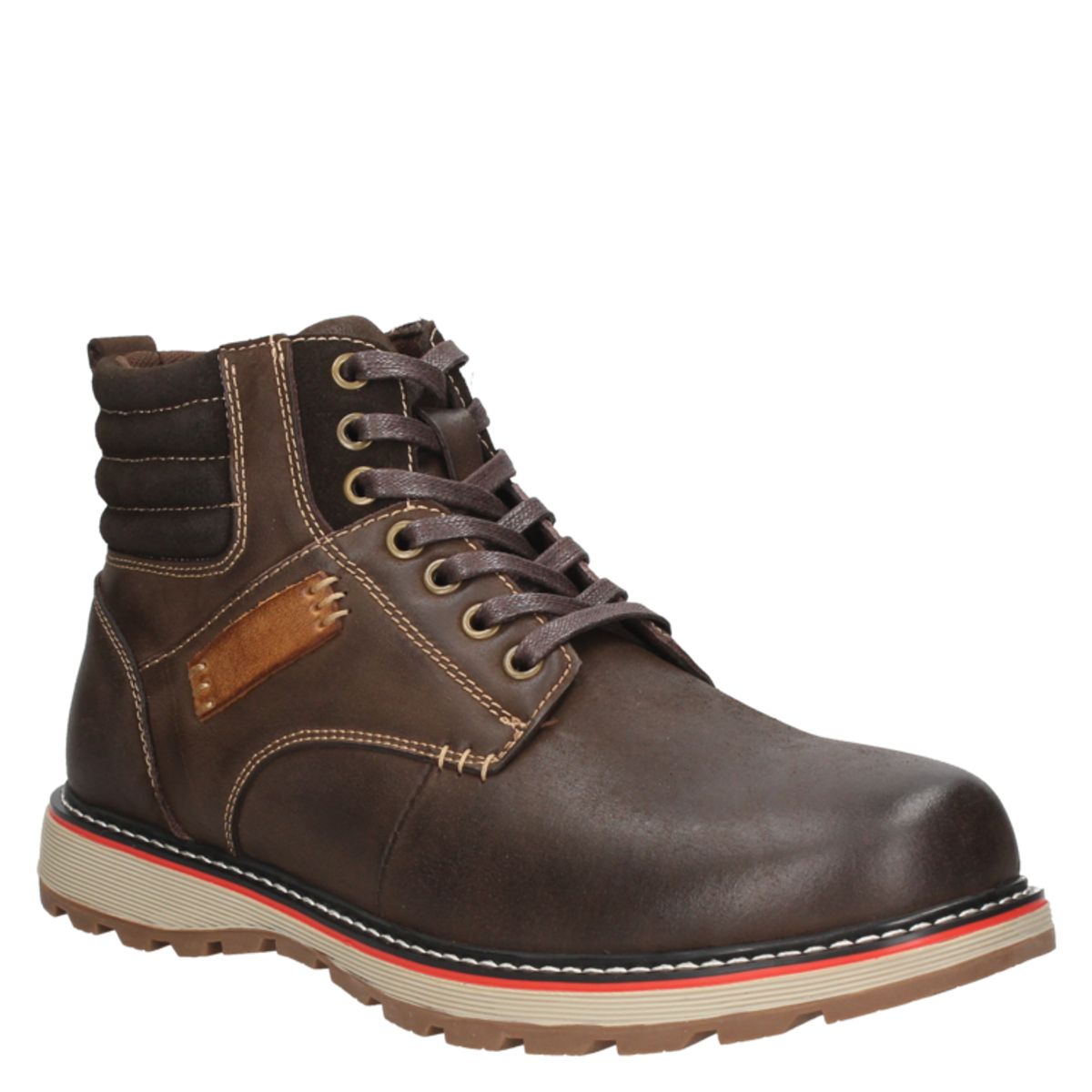 PLUMA - Botin Casual Hombre Marrón oscuro Pluma