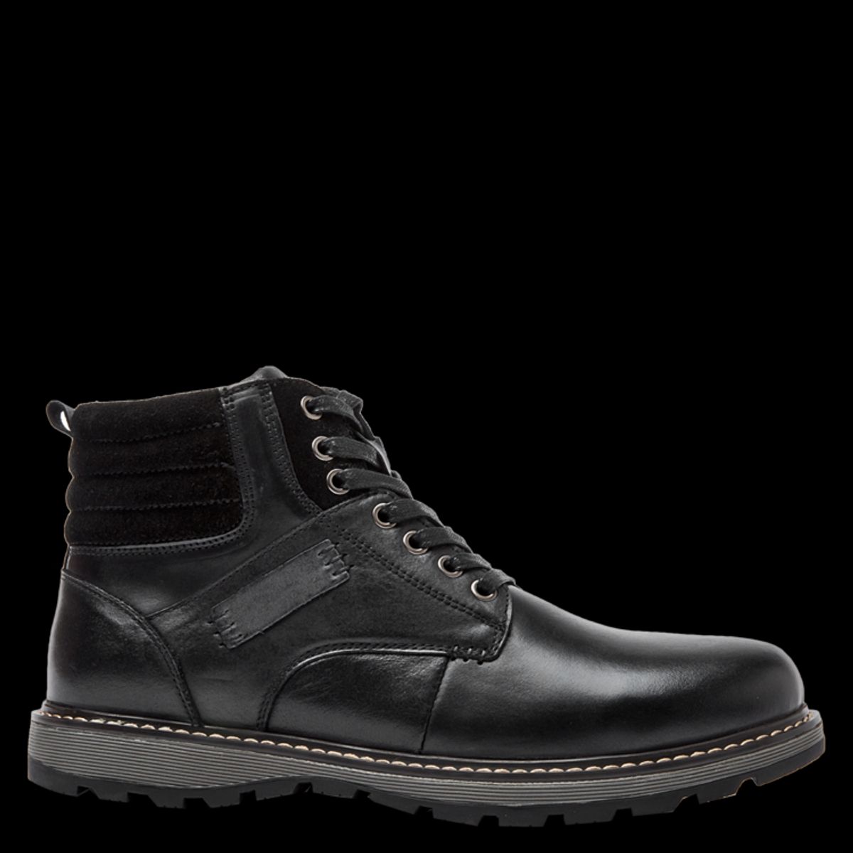 PLUMA - Botin Casual Hombre Negro Pluma