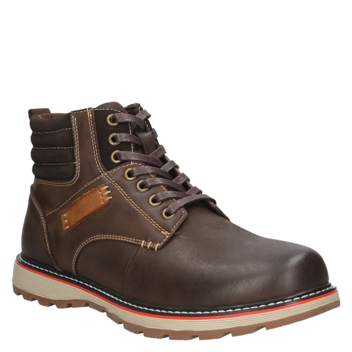 PLUMA - Botin Casual Hombre Marrón oscuro Pluma