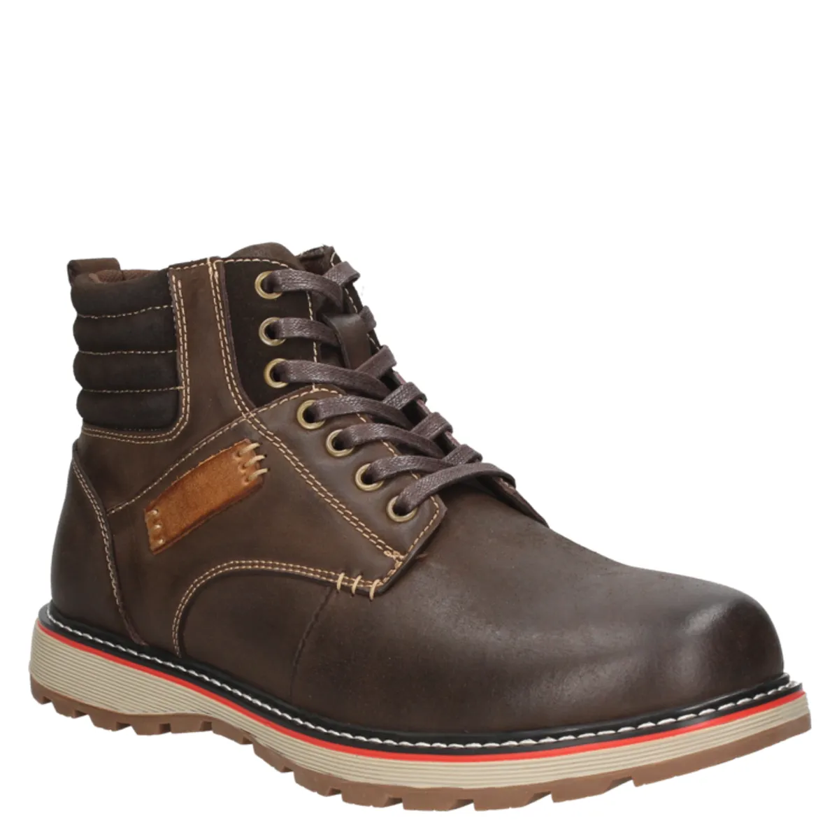 PLUMA - Botin Casual Hombre Marrón oscuro Pluma