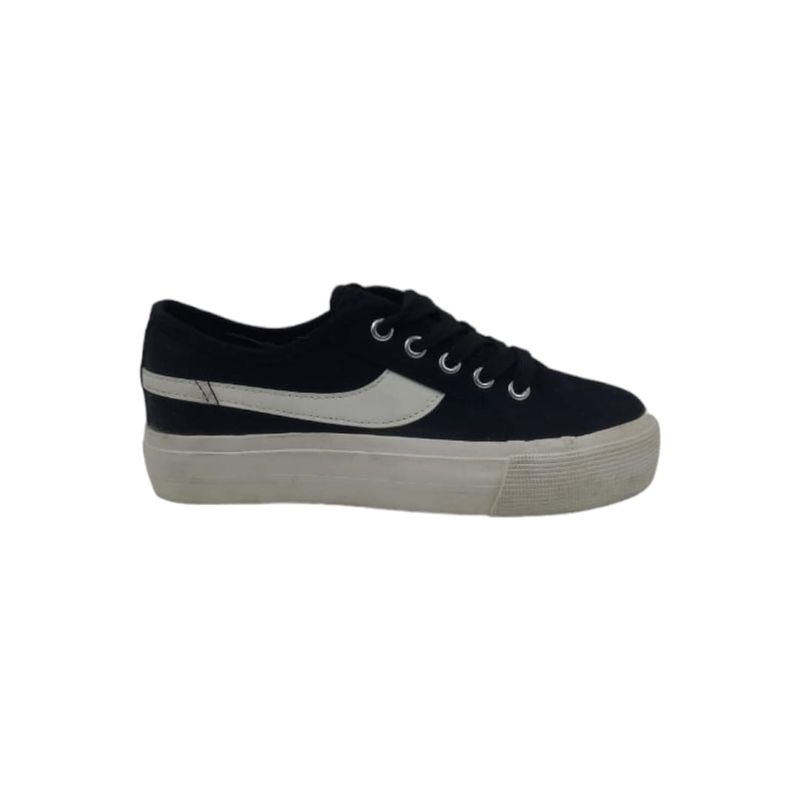 HERIEL - Zapatilla Negra Plataforma Mujer