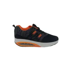 HERIEL - Zapatilla Negra Naranja Mujer