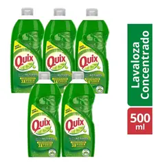 QUIX - Pack X5 Lavaloza Concentrado Bio Activos 500ml Limon.