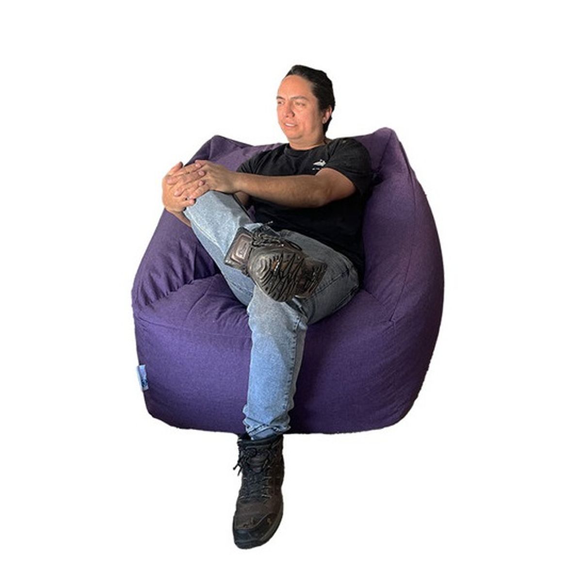 REHUCE - Puff Sillon Morado Tamaño L