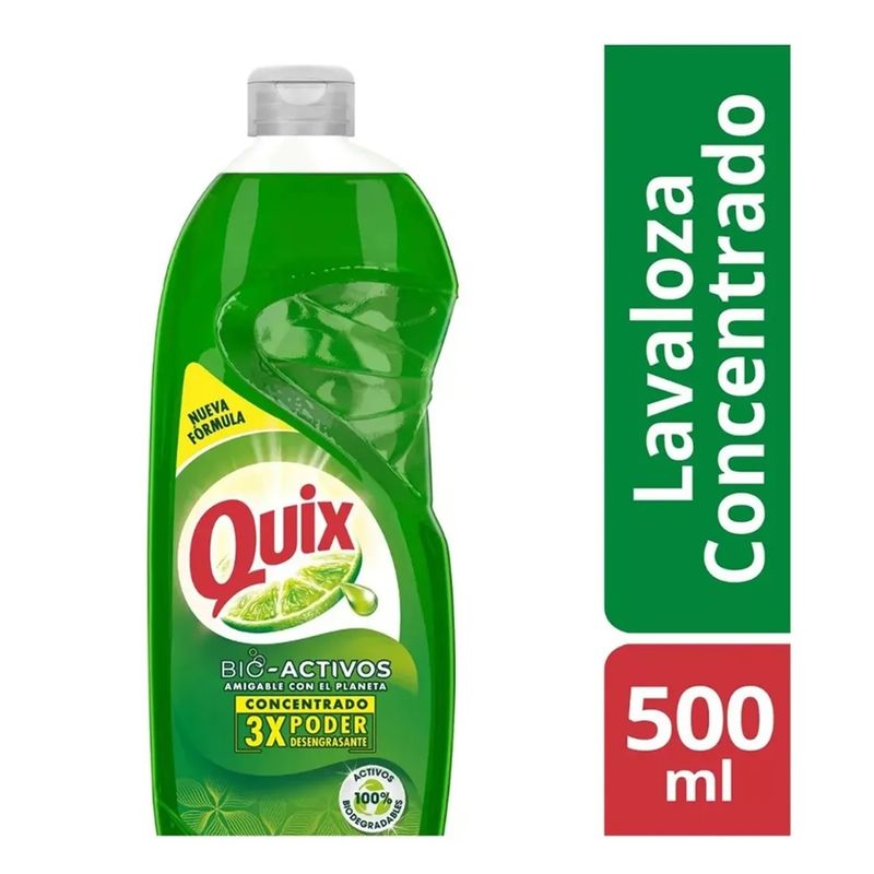 QUIX - Quix Lavaloza Concentrado Bio Activos 500ml Limon