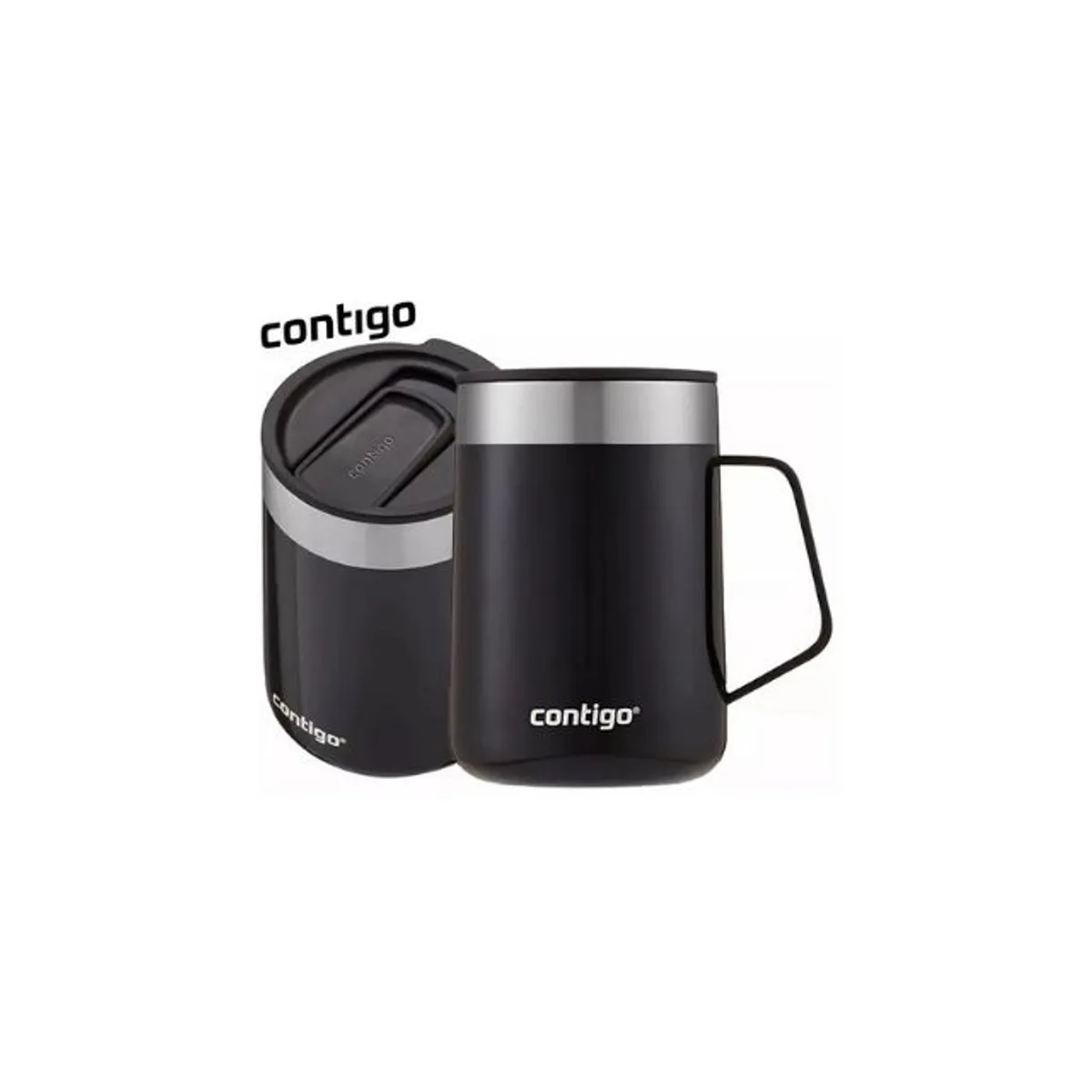 CONTIGO - Mug Con Asa Streeterville 414 Ml Contigo Licorice Negro