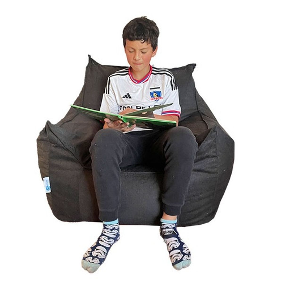 REHUCE - Puff Sillon Tamaño M Negro