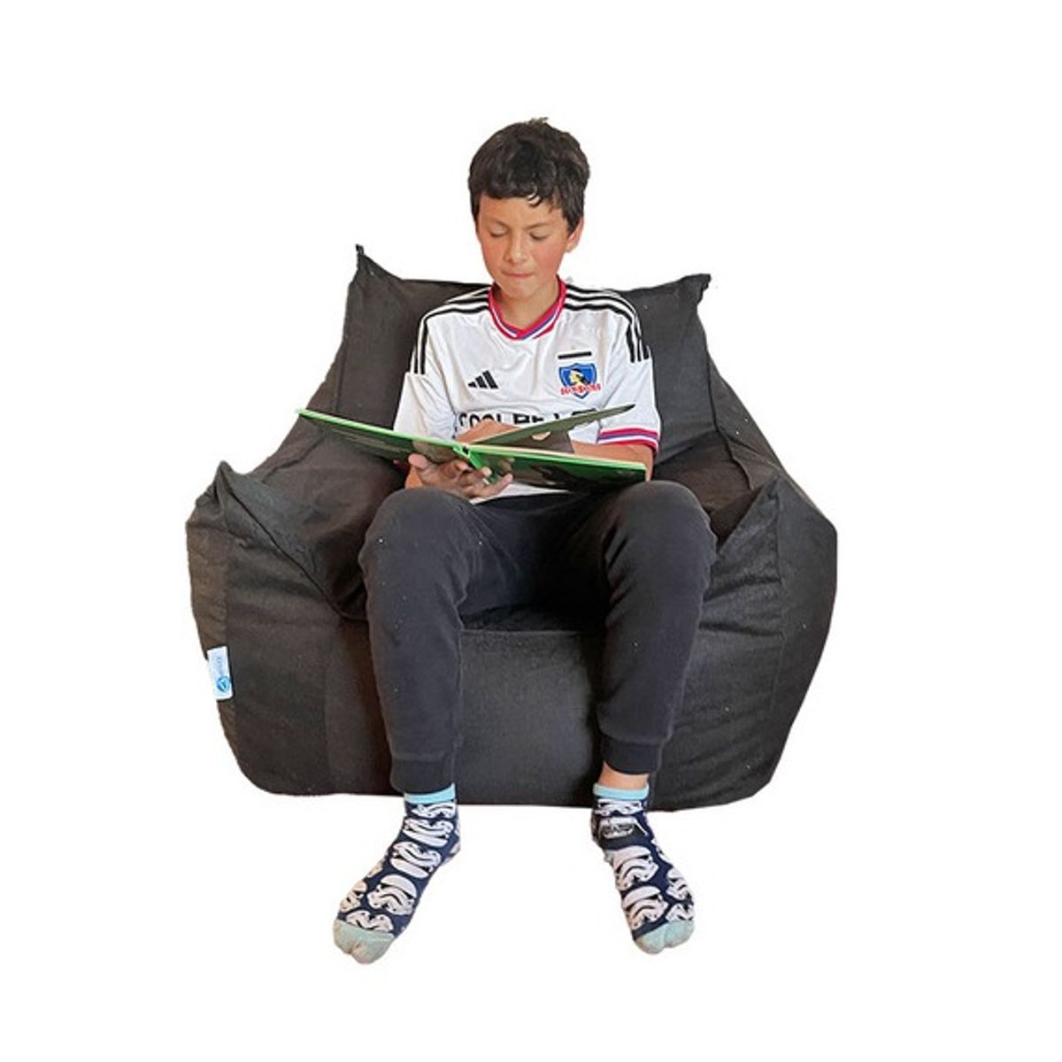 REHUCE - Puff Sillon Tamaño M Negro