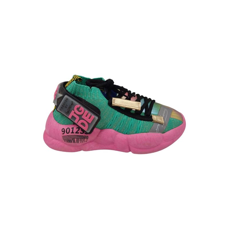 HERIEL - Zapatilla Verde Plataforma Mujer
