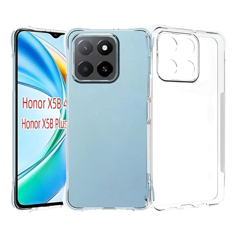 GENERICO - CARCASA TRANSPARENTE PARA HONOR X5B - X5B PLUS PROTECTOR CAMARA