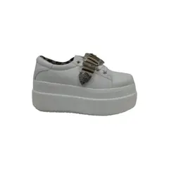 HERIEL - Zapatilla Blanca Plataforma Mujer