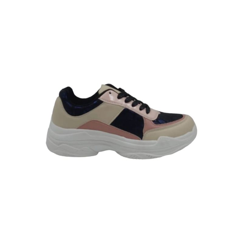 HERIEL - Zapatilla Rosa Plataforma Mujer