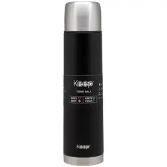 KEEP - Termo Bala 1.0L Rubber -NEGRO