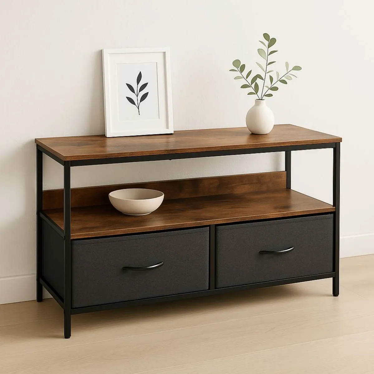 GENERICO - Rack de TV Rústica con Organizador