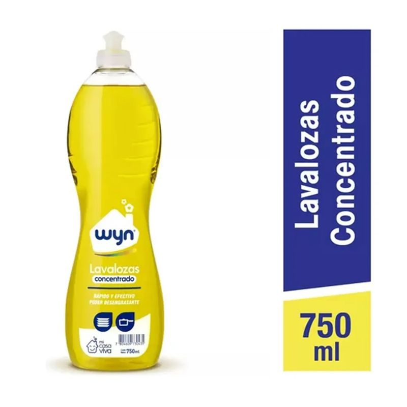 GENERICO - Lavalozas Concentrado Wyn 750ml Poder Desengrasante