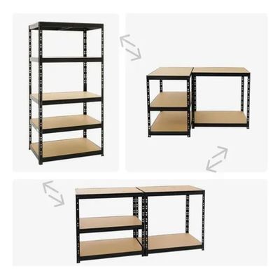 Imagen 2 del producto Estante Rack Metalico Negro 5 Niveles 400 Kg 180x90x40cm