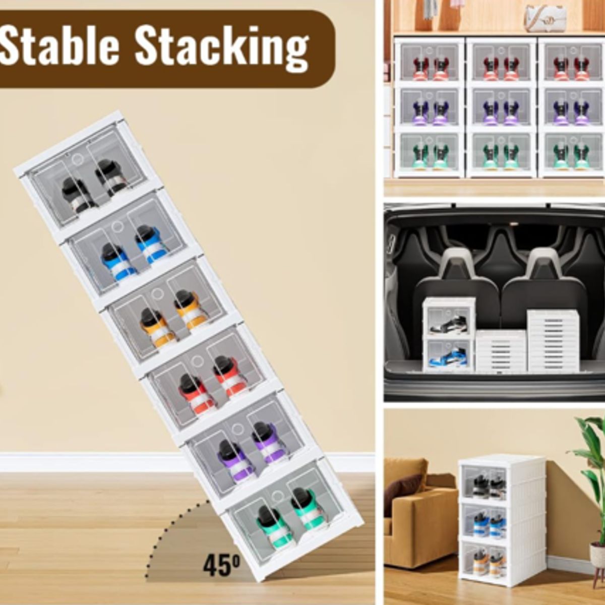 GENERICO - Organizador De Zapatos 6 Niveles Plegable Caja Organizadoras