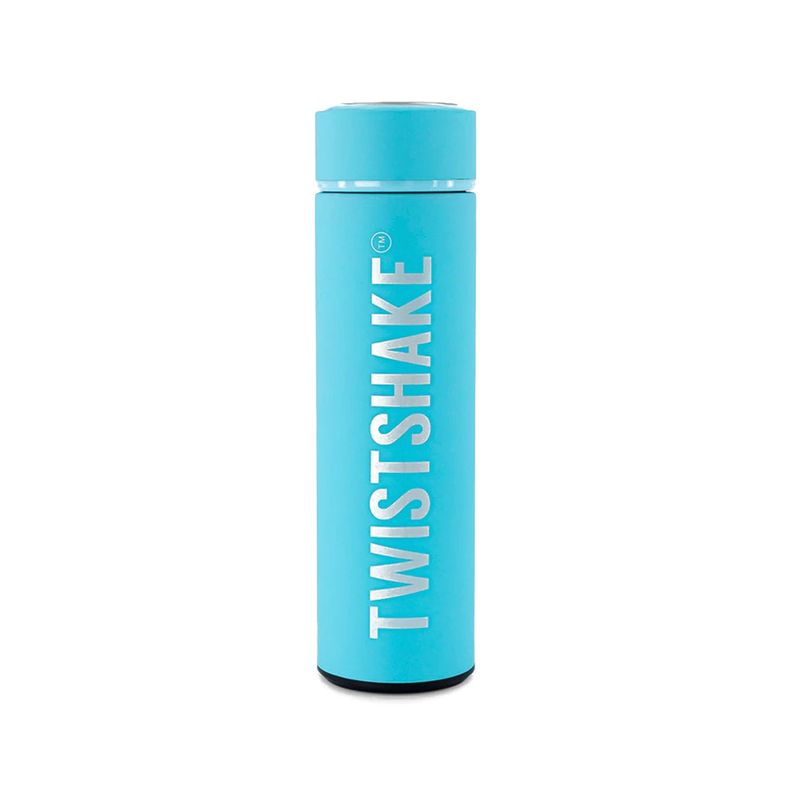 TWISTSHAKE - Termo Para Agua Twistshake Hot & Cold 420ml Azul Pastel