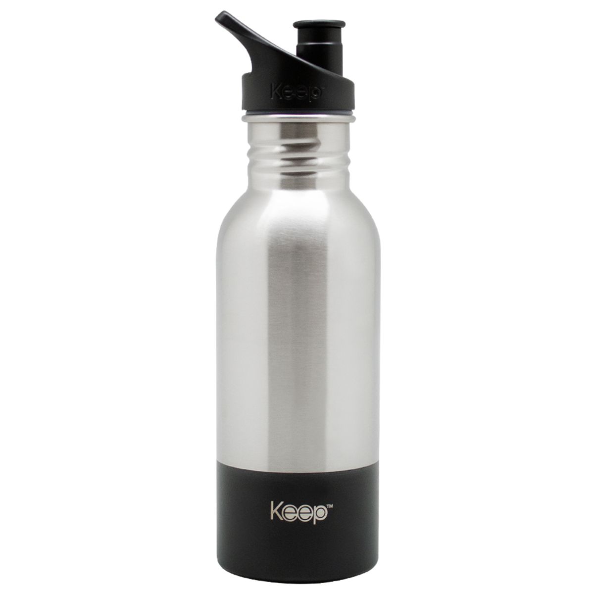 KEEP - Botella Metalica 600ml keep -NEGRO